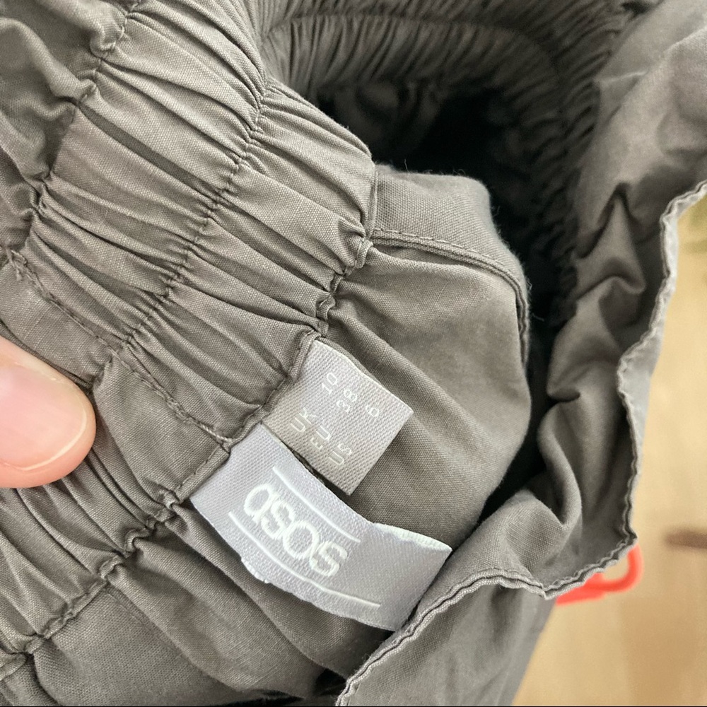 ASOS Paper Bag Pants - Size 10, greige. - Picture 7 of 10